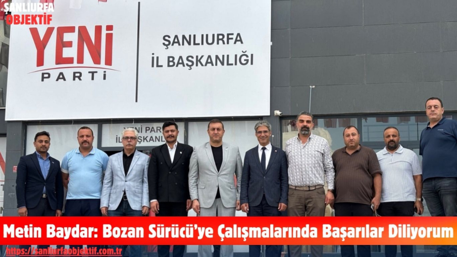 Metin Baydar: Bozan Sürücü’ye Çalışmalarında Başarılar Diliyorum