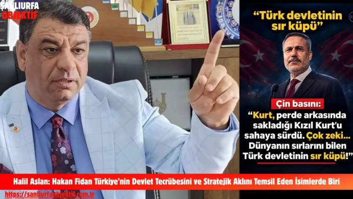 Halil Aslan: Hakan Fidan Türkiye’nin Devlet Tecrübesini ve Stratejik Aklını Temsil Eden İsimlerden Biri