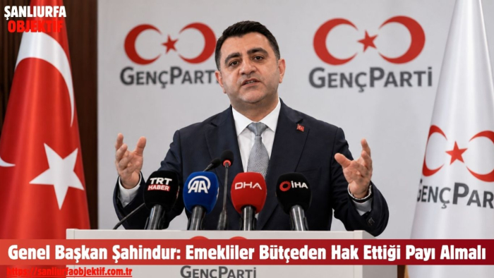 Genel Başkan Şahindur: Emekliler Bütçeden Hak Ettiği Payı Almalı