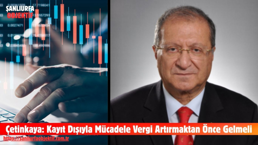 Çetinkaya: Kayıt Dışıyla Mücadele Vergi Artırmaktan Önce Gelmeli