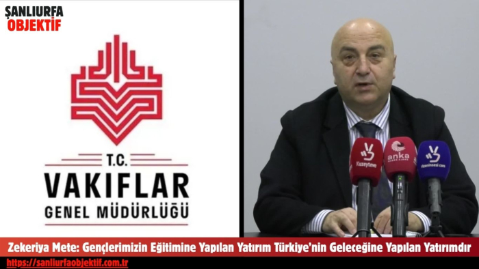 Zekeriya Mete: Gençlerimizin Eğitimine Yapılan Yatırım Türkiye’nin Geleceğine Yapılan Yatırımdır