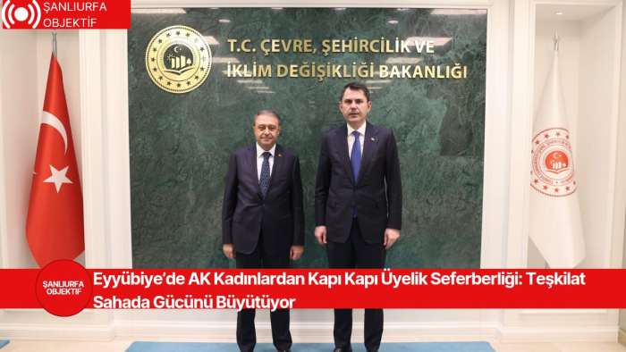 Eyyübiye’de AK Kadınlardan Kapı Kapı Üyelik Seferberliği: Teşkilat Sahada Gücünü Büyütüyor