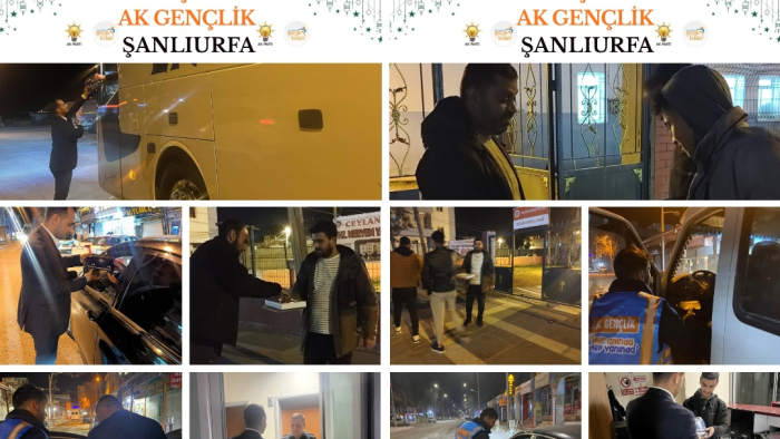 Şanlıurfa’da Sahur Mesaisi: AK Gençlik Karanlığı İkramla Aydınlattı!
