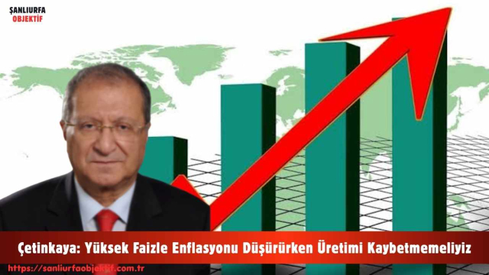 Çetinkaya: Yüksek Faizle Enflasyonu Düşürürken Üretimi Kaybetmemeliyiz